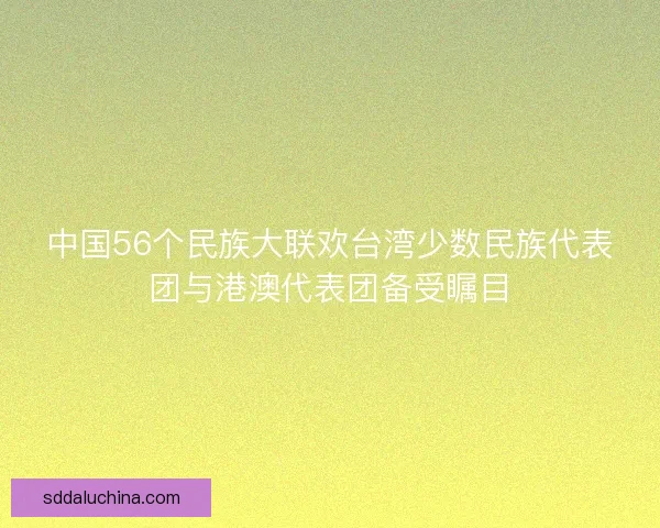 中国56个民族大联欢台湾少数民族代表团与港澳代表团备受瞩目 中国56个民族大联欢台湾少数民族代表团与港澳代表团备受瞩目